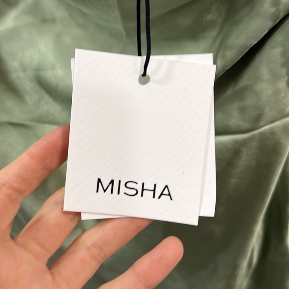 MISHA Chandra Dress in Sage - Picture 7 of 9